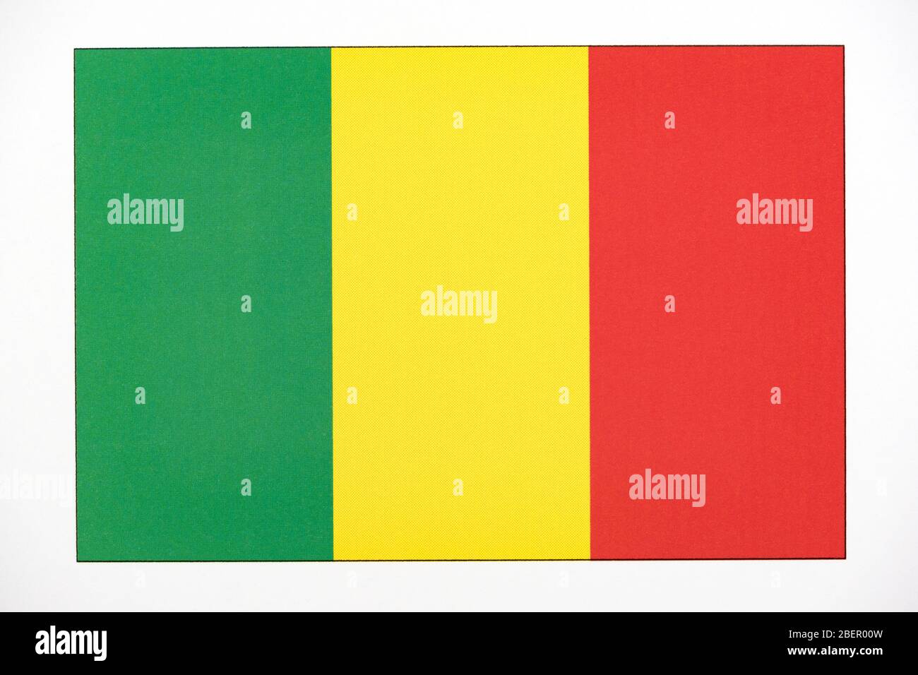 Bandiera nazionale del Mali. Foto Stock