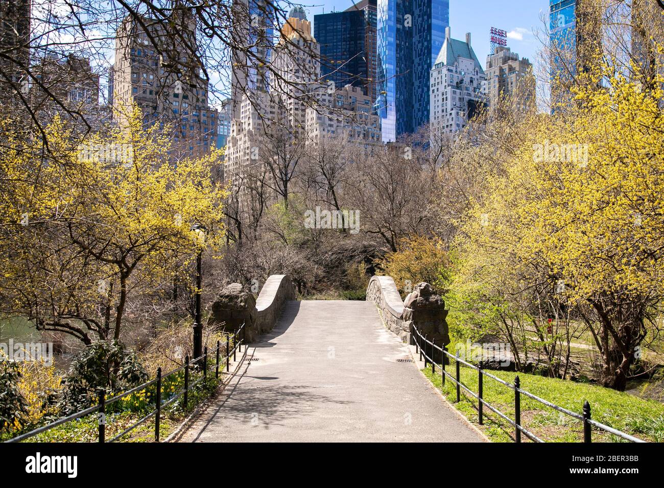 Gapstow Bridge, Central Park, New York City. Foto Stock