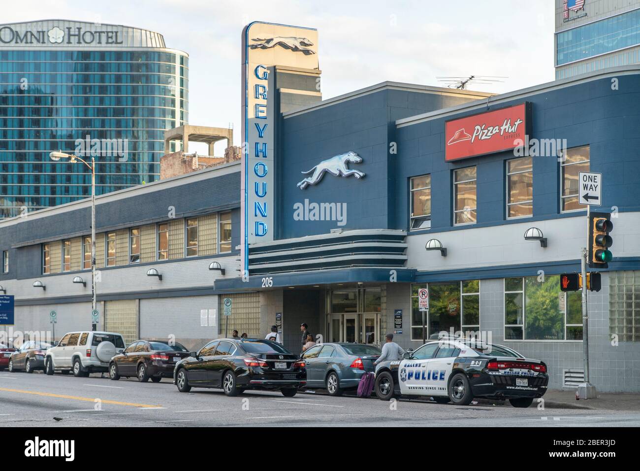 Dallas, Texas, Stati Uniti. Centro città.. S Lamar Street. Foto Stock