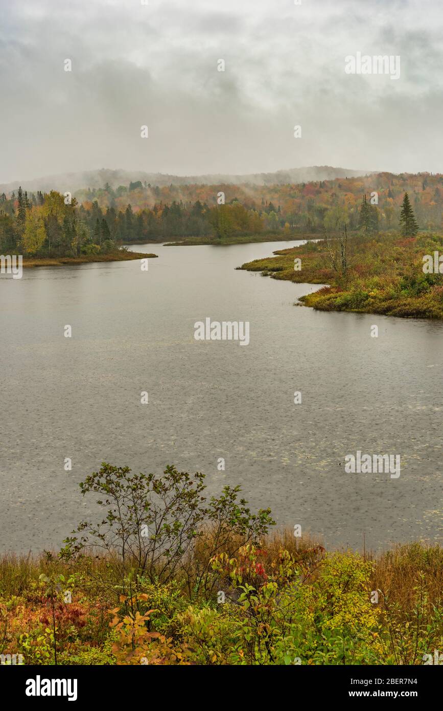 Caduta sul fiume Hudson, Newcomb, Essex County, NY Foto Stock