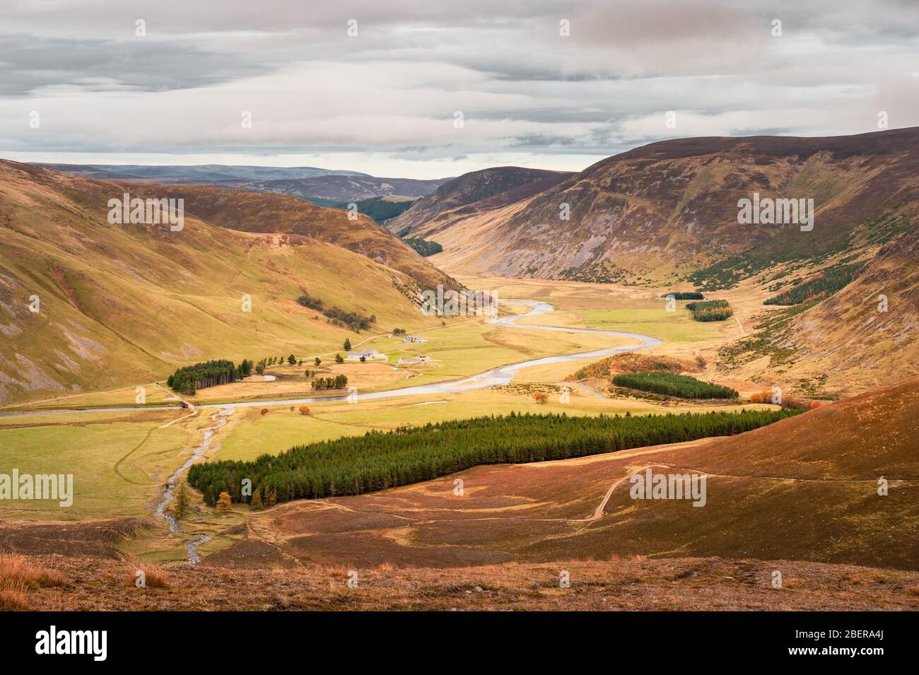 Glen Findhorn Foto Stock