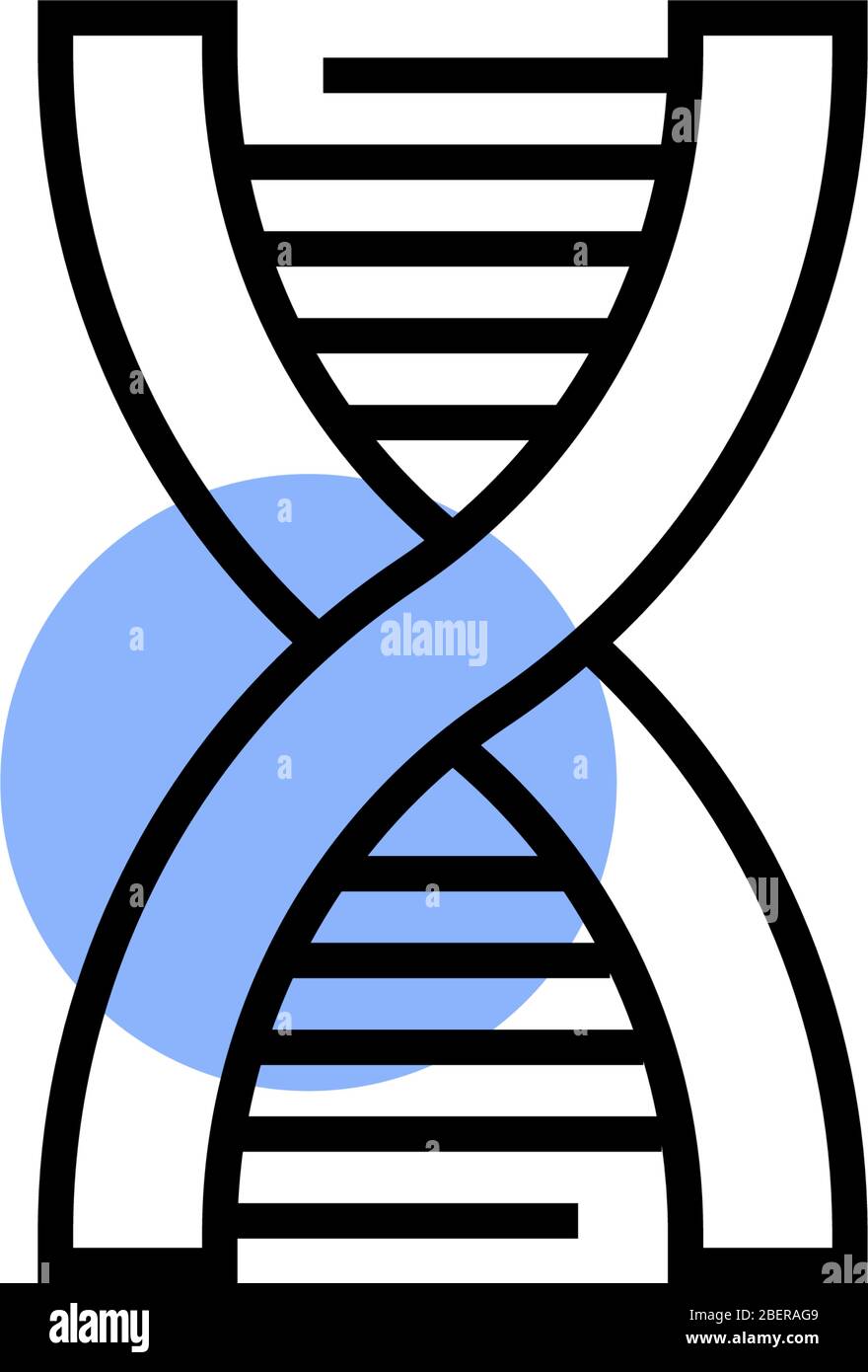 illustrazione del vettore delle icone dna Illustrazione Vettoriale