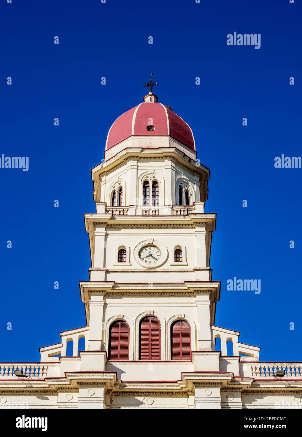 Basilica di Nuestra Senora de la Caridad del Cobre, veduta dettagliata, El Cobre, Provincia di Santiago di Cuba, Cuba Foto Stock