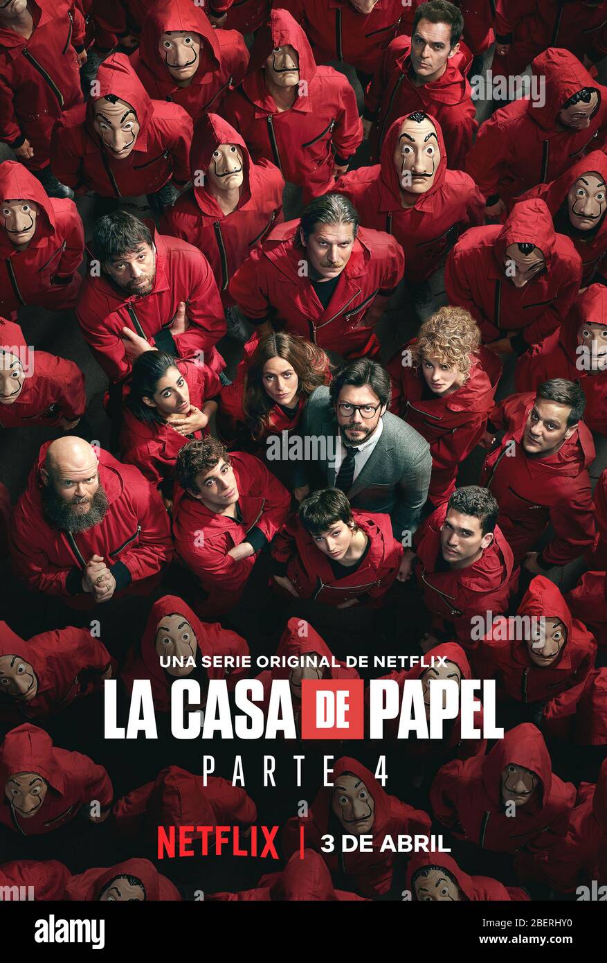 Poster 'Money Heist' parte 4 (2020) credito: Netflix / The Hollywood  Archive Foto stock - Alamy