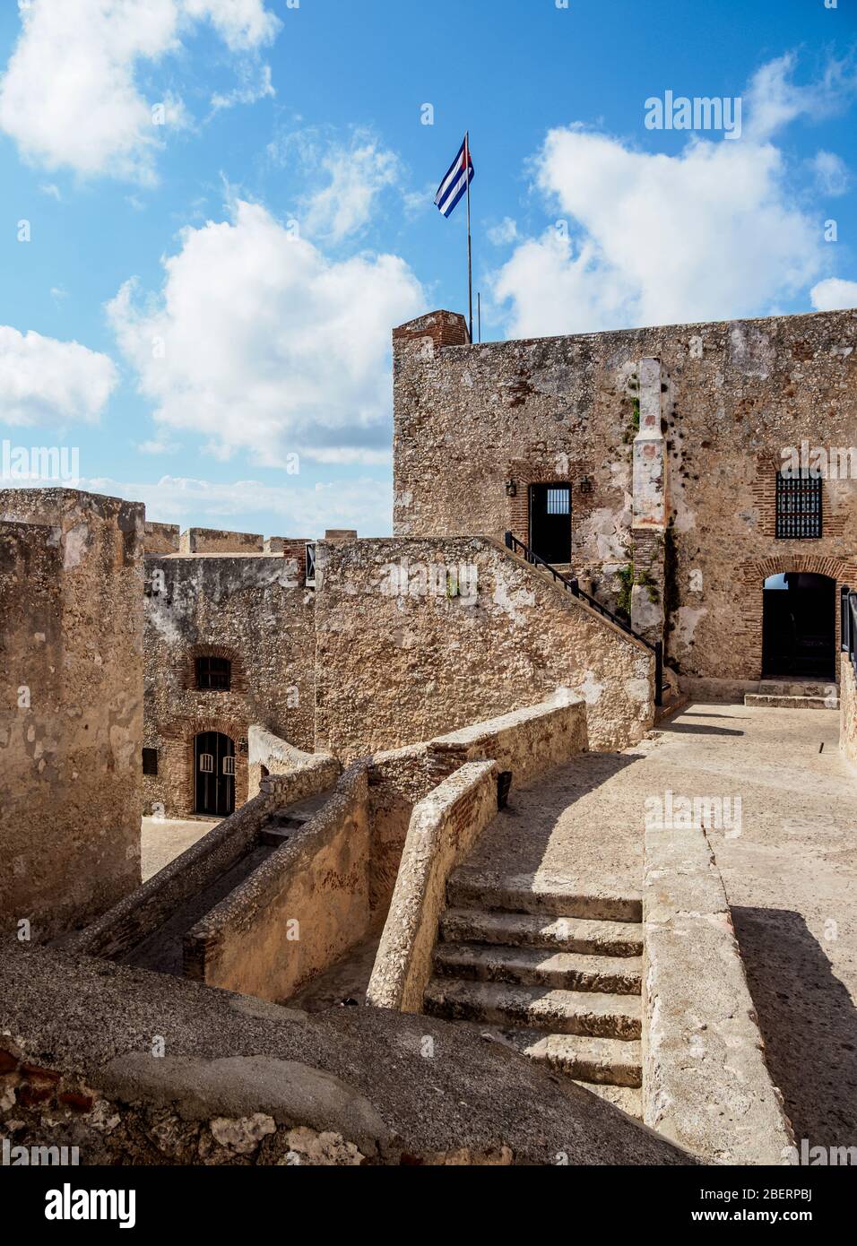 Castello di San Pedro de la Roca, Patrimonio dell'Umanità dell'UNESCO, Santiago de Cuba, Provincia di Santiago de Cuba, Cuba Foto Stock