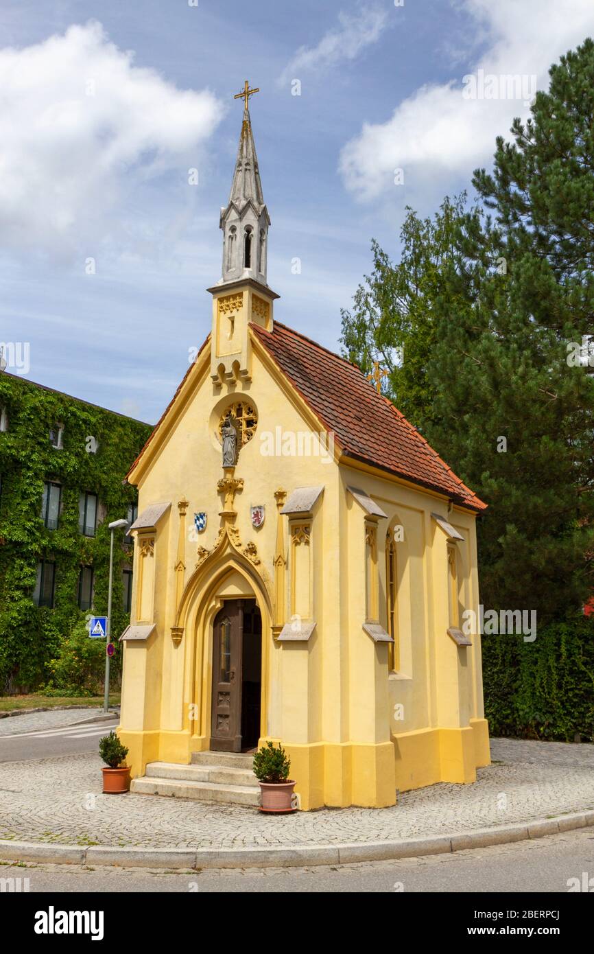 La Max-Emanuel-Kapelle a Wasserburg, Baviera, Germania. Foto Stock