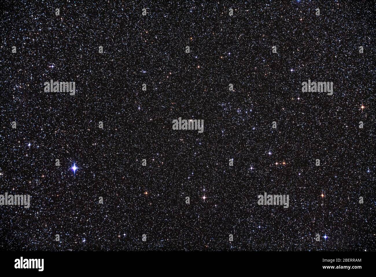 Il cluster aperto NGC 7243 a Lacerta. Foto Stock
