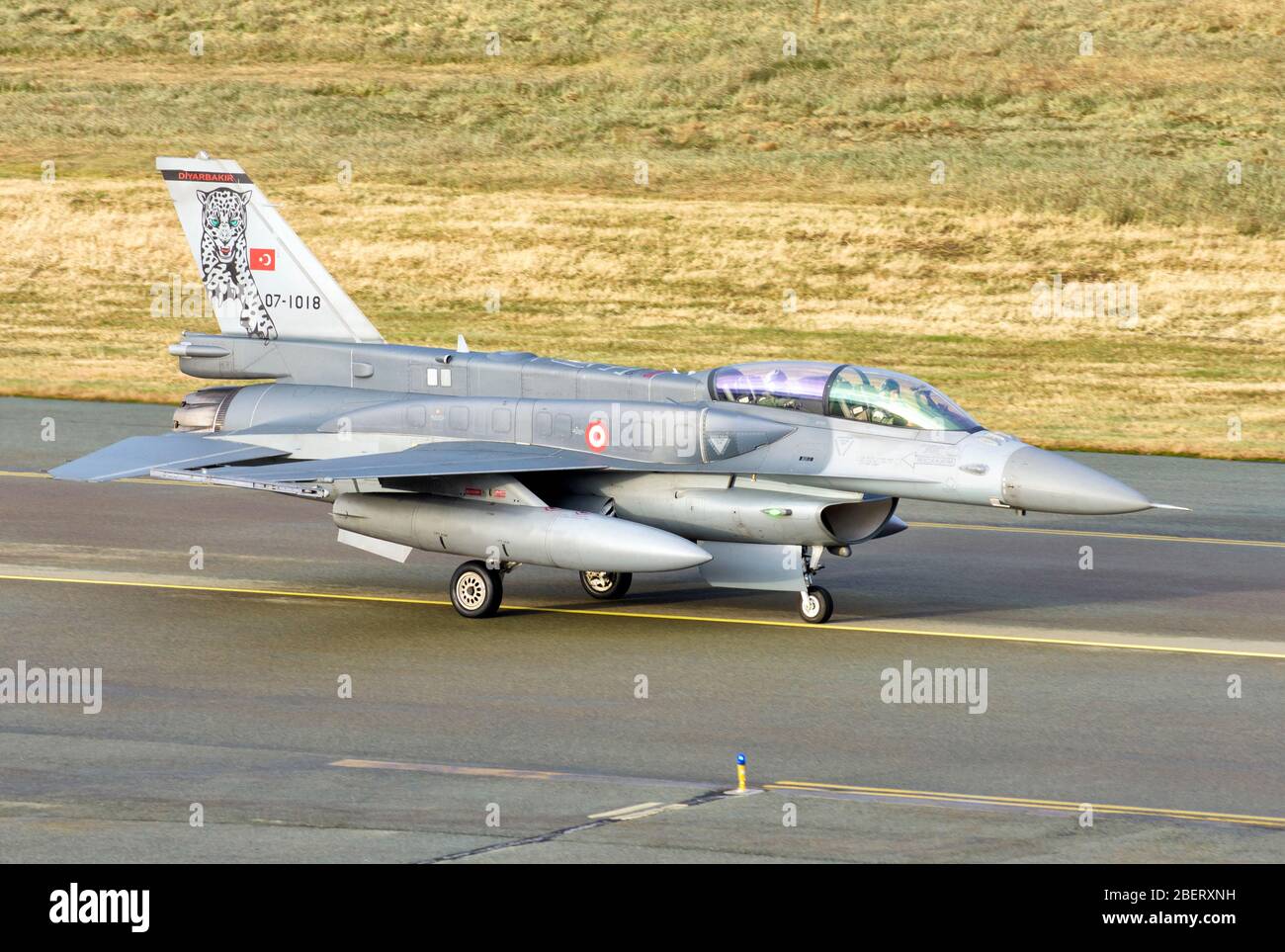 Forza aerea turca F-16D. Foto Stock