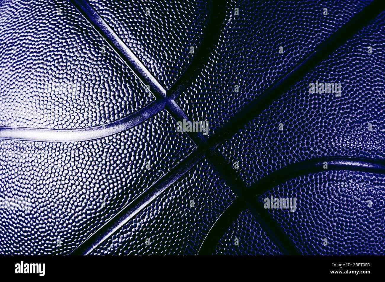 Dettaglio primo piano della texture della palla da basket sfondo. Trend colore fantoccio 2020. Concetto di Arte banner Foto Stock