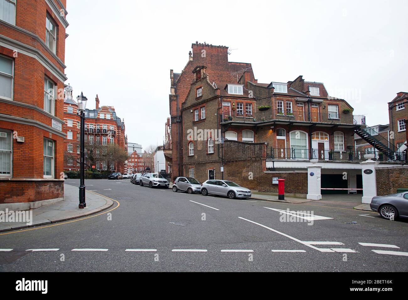 Edifici di appartamenti Kensington, Londra, Regno Unito Foto Stock