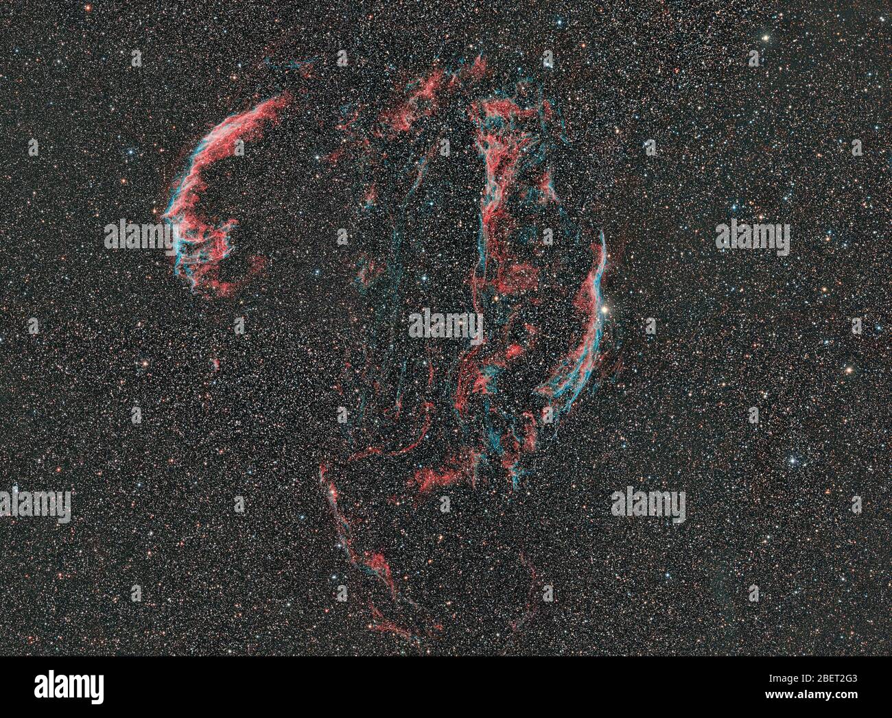 Completa Veil Nebula Foto Stock