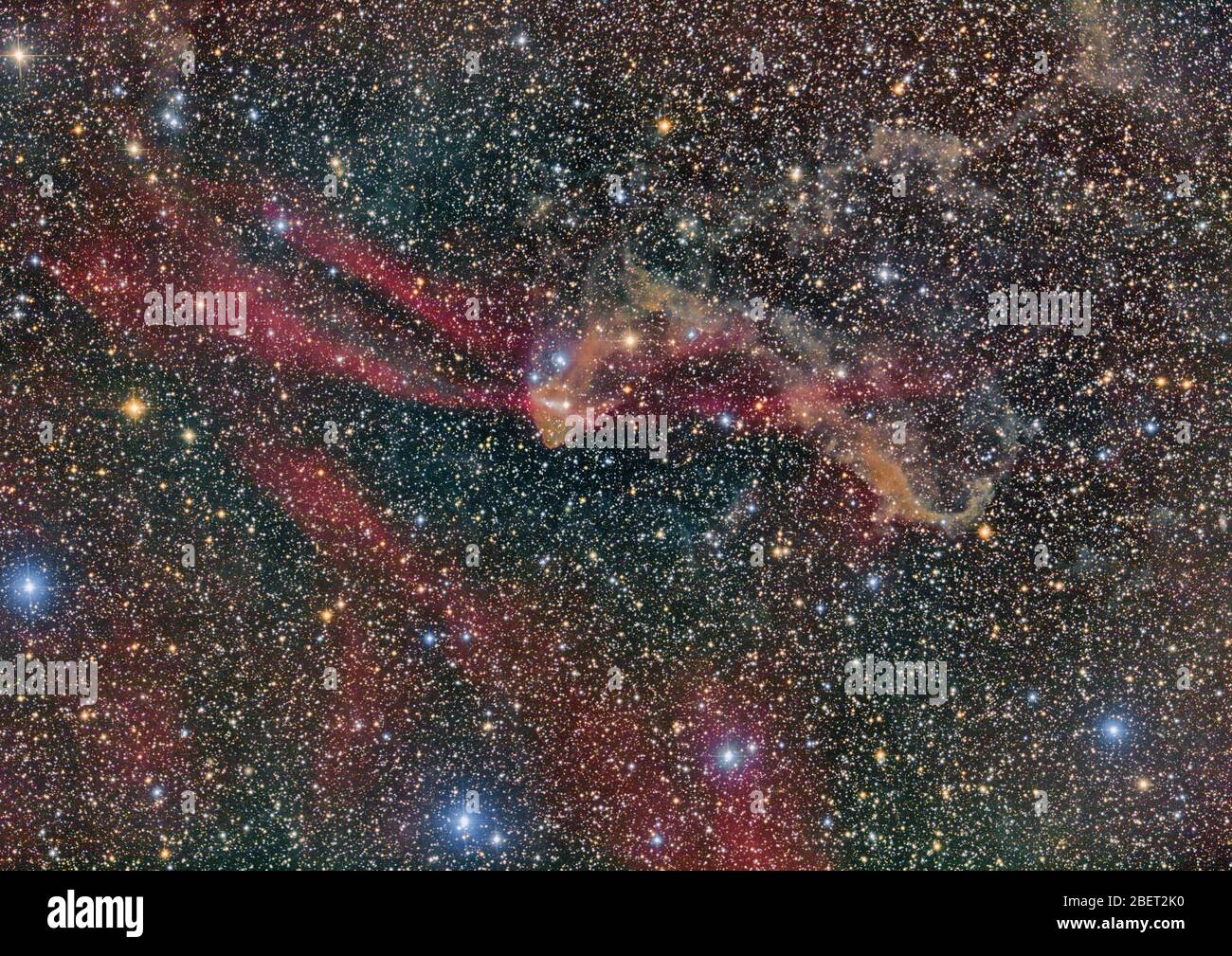 SH2-126 Nebula a Lacerta. Foto Stock