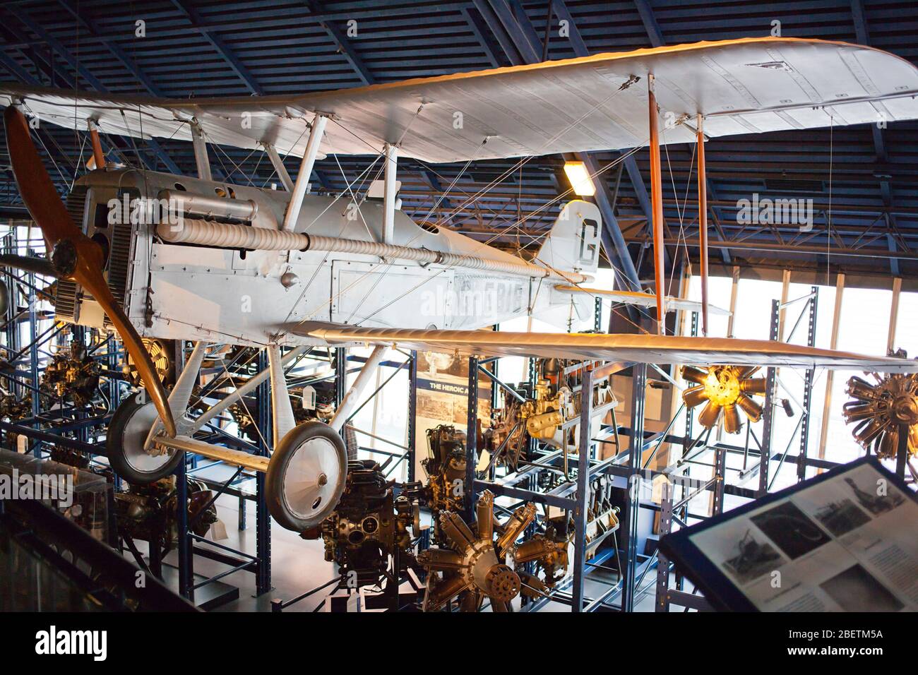 Science Museum, Londra - mostra di aerei Foto Stock