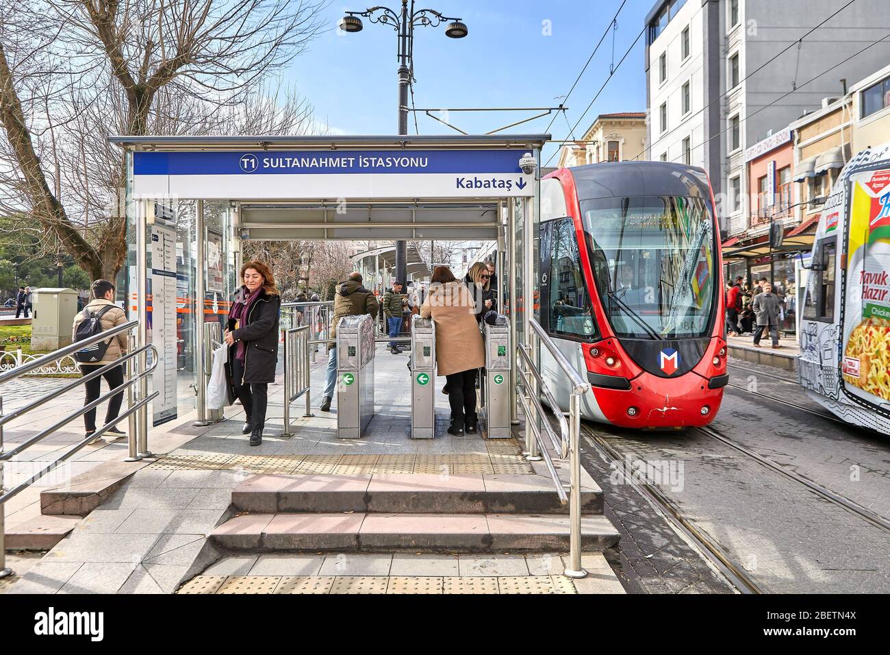 Istanbul, Turchia 11 febbraio 2020 Barriera o tornello all'ingresso
