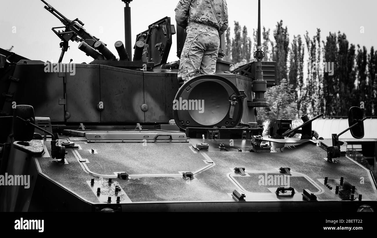 Carri armati, guerra e combattimento Foto Stock