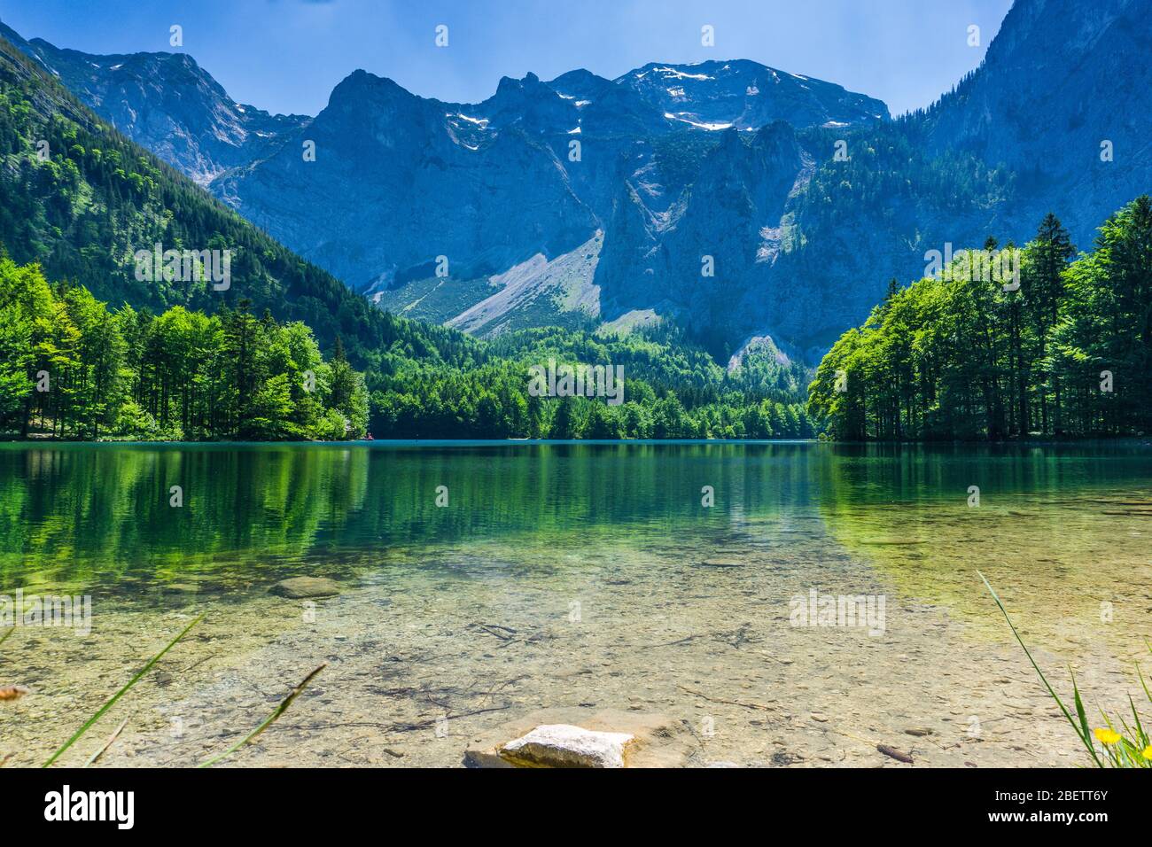 Offensee e Langbatsee in Austria nella regione di Salisburgo Foto Stock