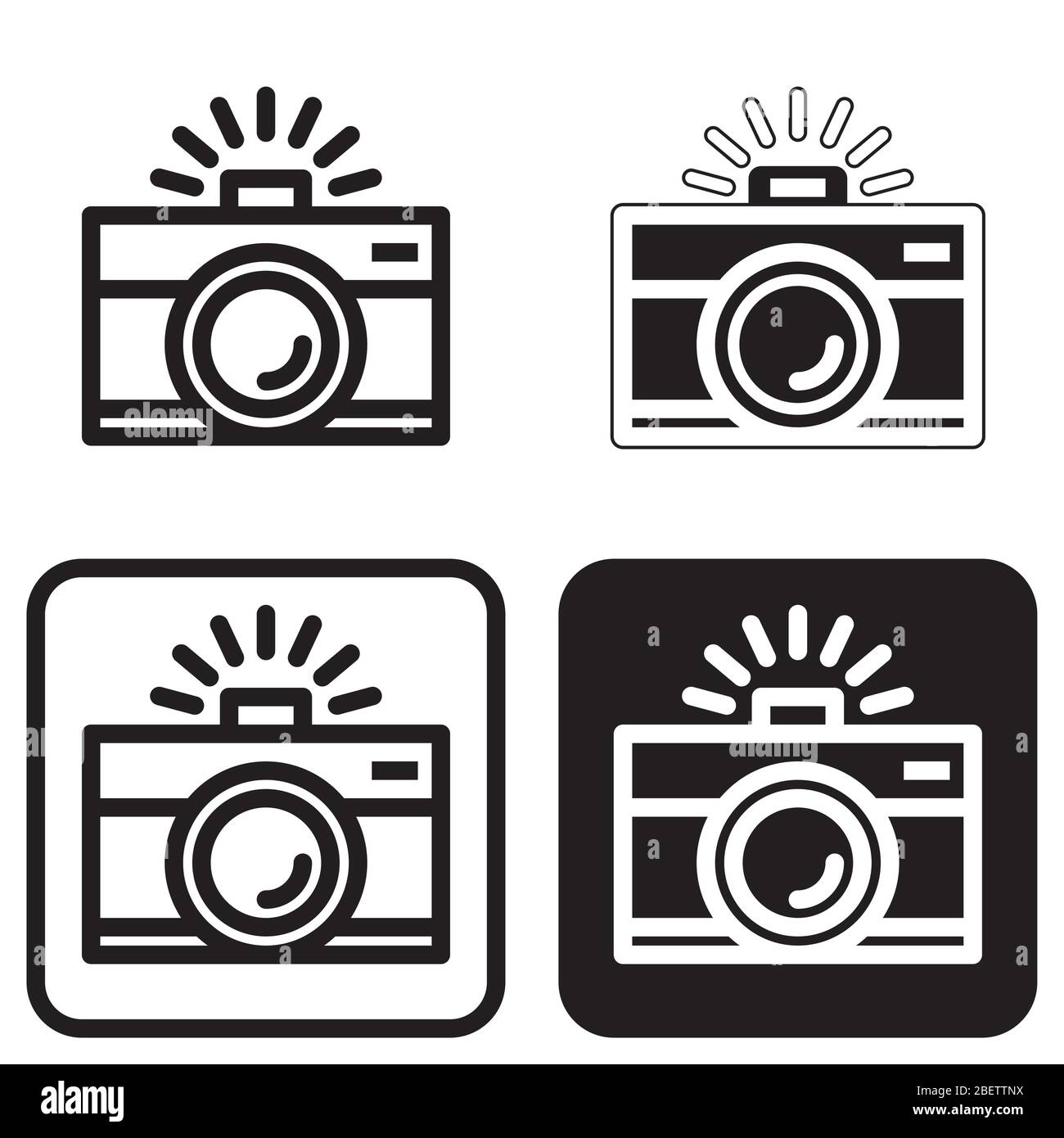 illustrazione dell'icona vettoriale della telecamera di base Illustrazione Vettoriale