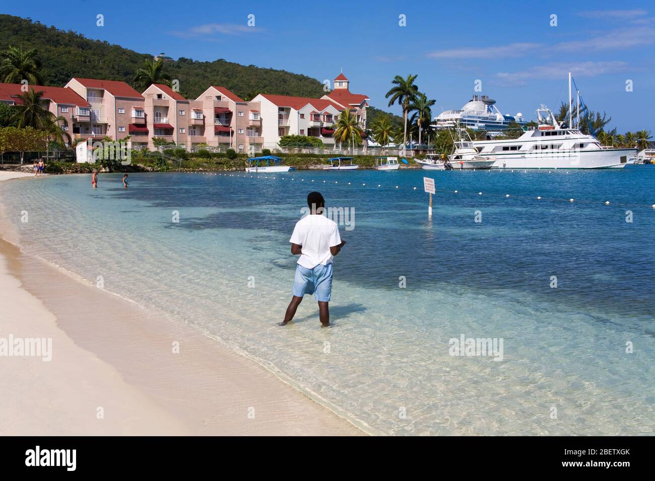 Turtle Beach, Ocho Rios, Parrocchia di St. Ann, Giamaica, Caraibi Foto Stock