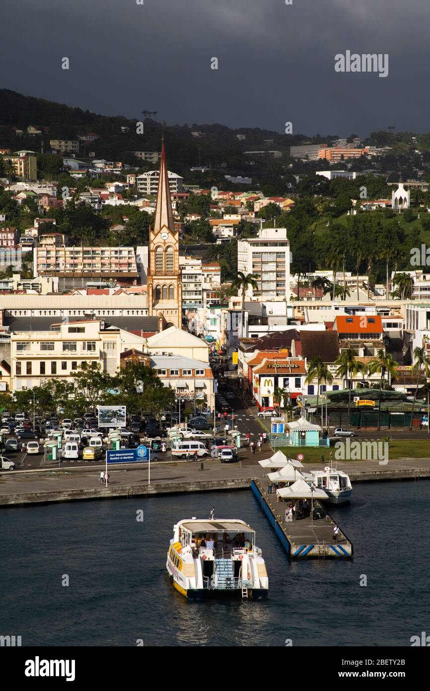 Stazione dei traghetti, Fort-de-France City, Martinica, Antille francesi, Caraibi Foto Stock