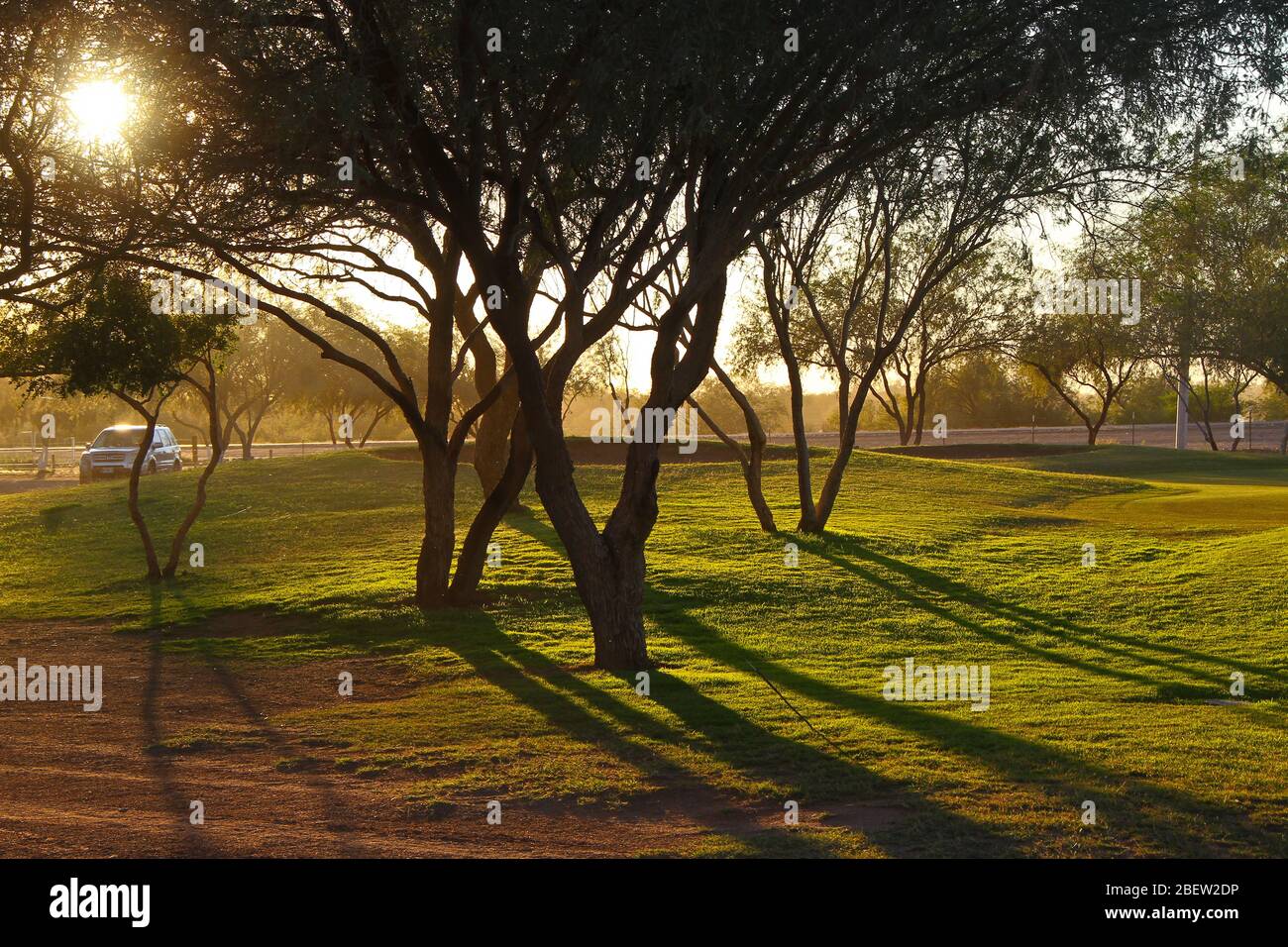 Club de Golf estilo desertico en el real de Catorce (Foto:LuisGutierrez/NortePhoto.com) Foto Stock