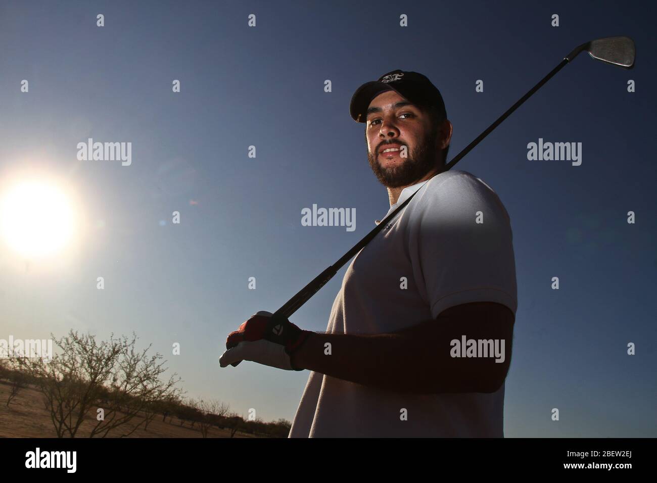 Club de Golf estilo desertico en el real de Catorce (Foto:LuisGutierrez/NortePhoto.com) Foto Stock
