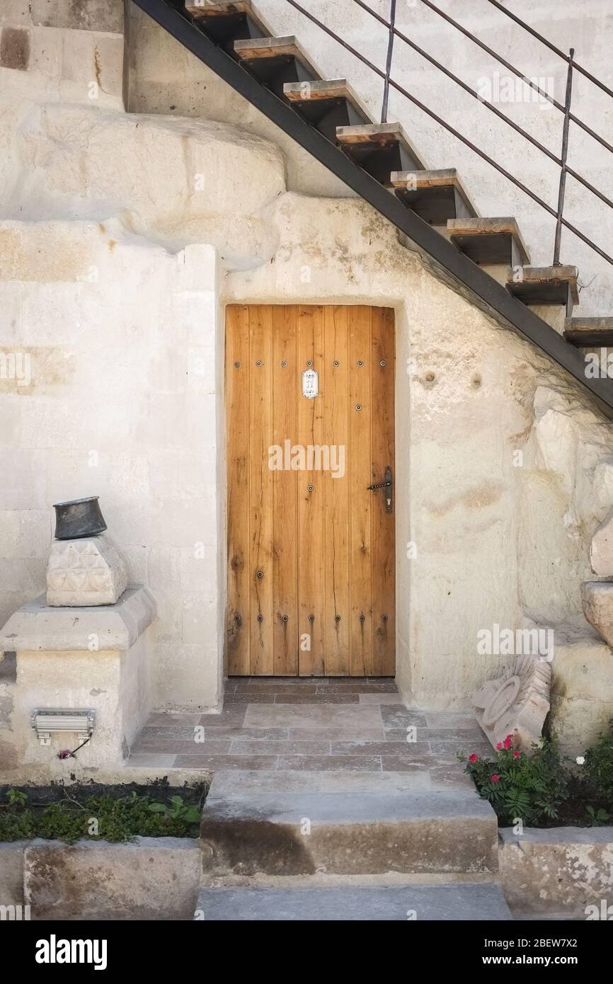 Immagine di una bella porta a Göreme Foto Stock