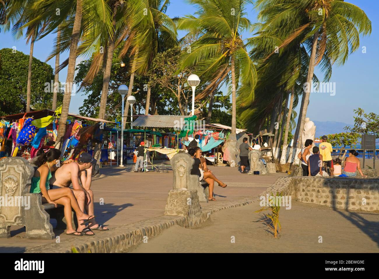 Boardwalk Craft Market, Puntarenas City, Costa Rica, America Centrale Foto Stock