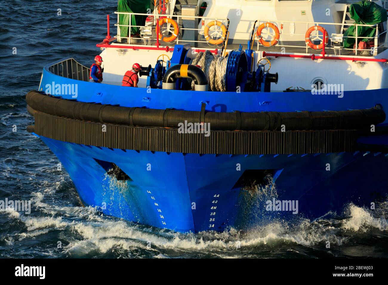 Tugboat, Puerto Corinto, Chinandega Department, Nicaragua, America Centrale Foto Stock