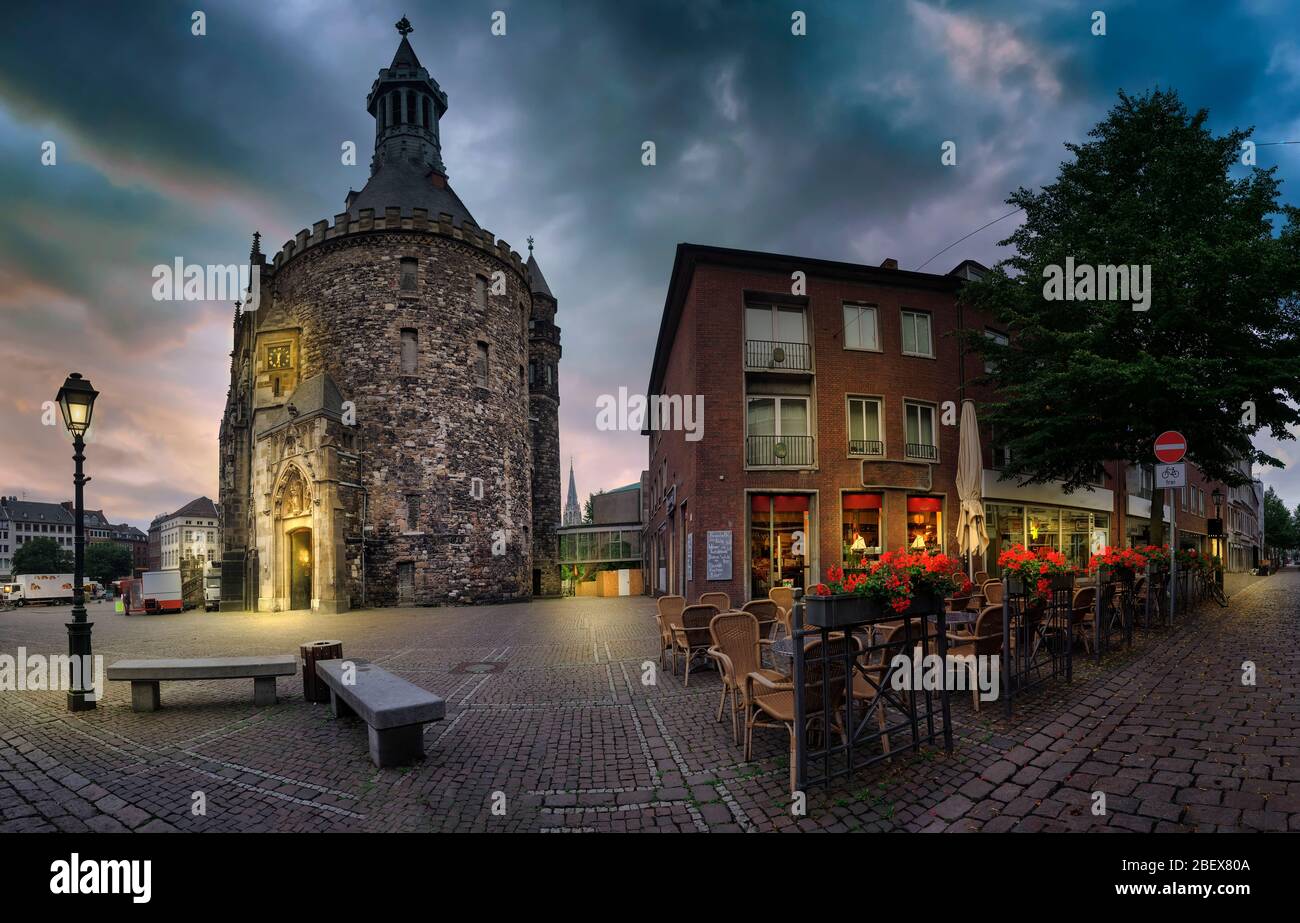 Il municipio storico di Aachen, Nord Reno-Westfalia, Germania Foto Stock
