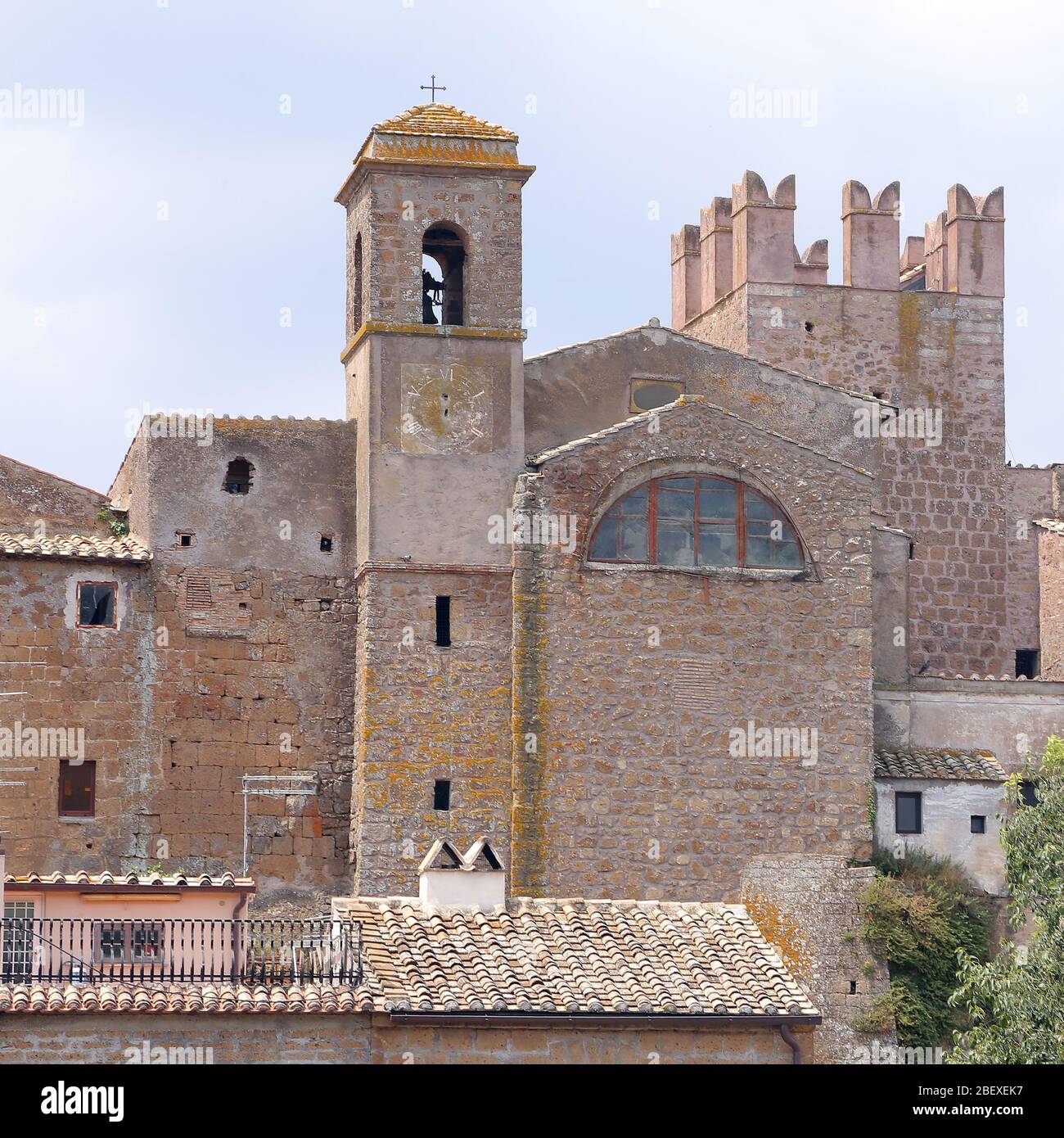 Calcata (VITERBO), Italia - 27 luglio 2019: Calcata, comune e comune della provincia di Viterbo nella regione Lazio Foto Stock