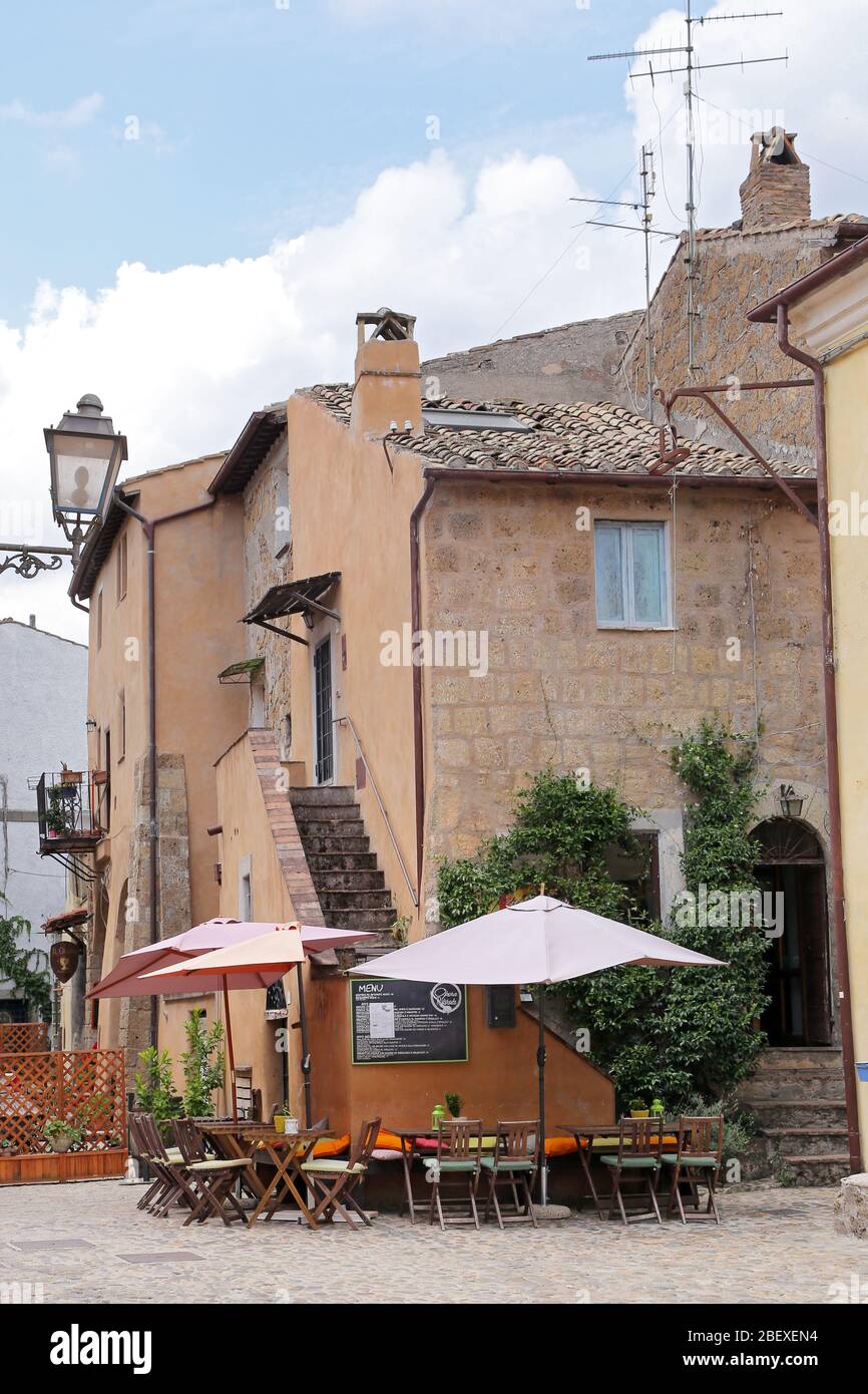 Calcata (VITERBO), Italia - 27 luglio 2019: Calcata, comune e comune della provincia di Viterbo nella regione Lazio Foto Stock