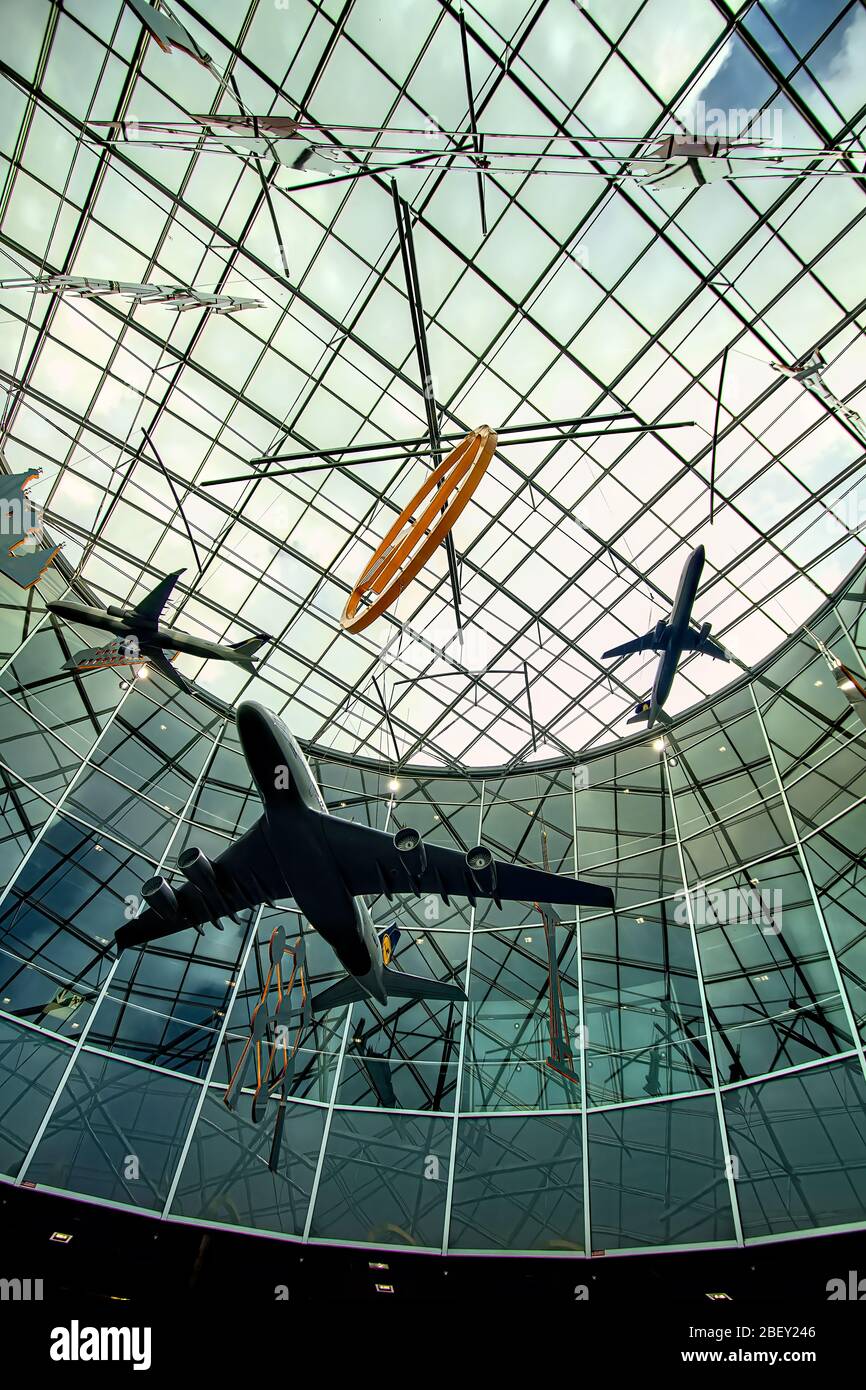 Blocco dell'aviazione causato da Covid 19 Foto Stock