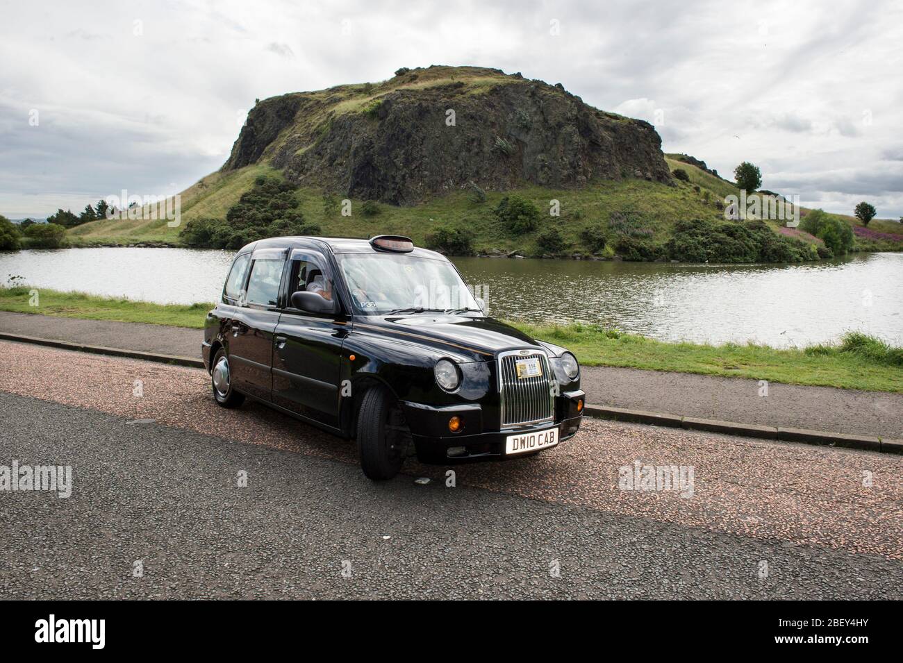 I taxi centrali di Edimburgo sono un ottimo modo per girare la città Foto Stock