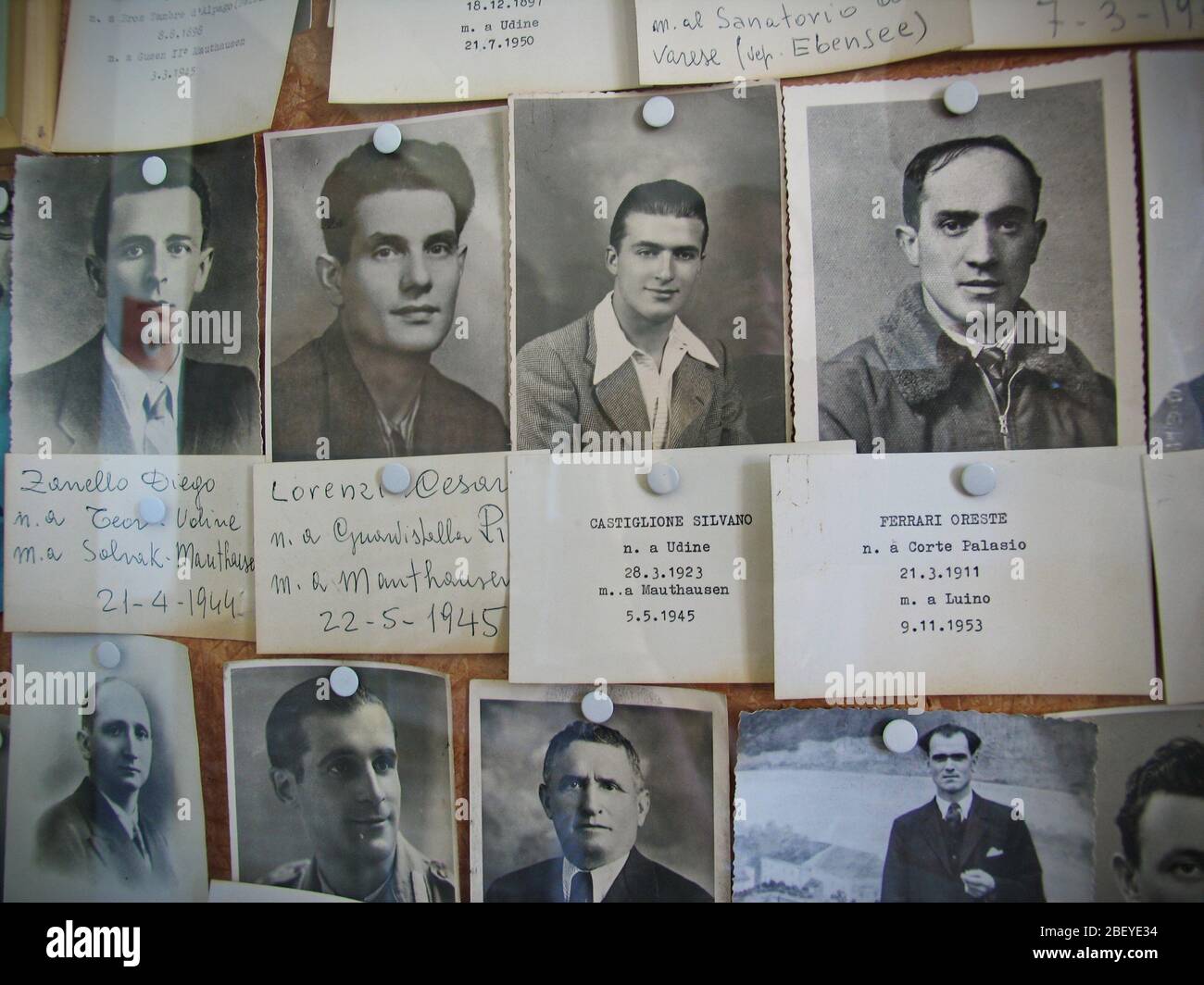 Campo di concentramento di Mauthausen dove sono stati imprigionati migliaia di prigionieri ebrei e oppositori politici del regime nazista. Austria Foto Stock