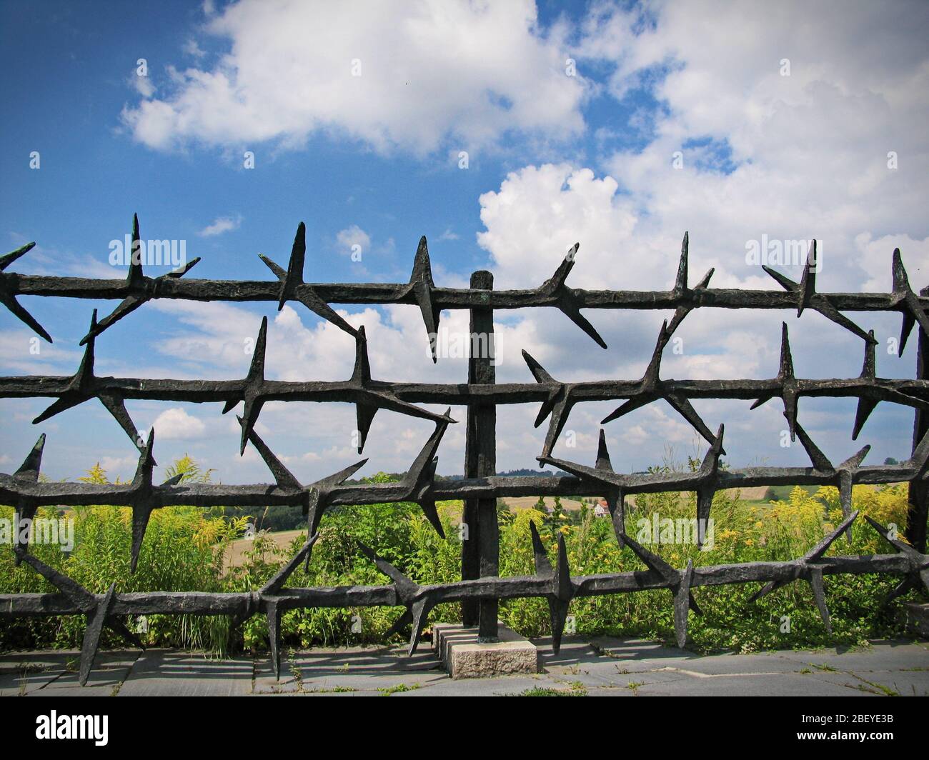 Campo di concentramento di Mauthausen dove sono stati imprigionati migliaia di prigionieri ebrei e oppositori politici del regime nazista. Austria Foto Stock