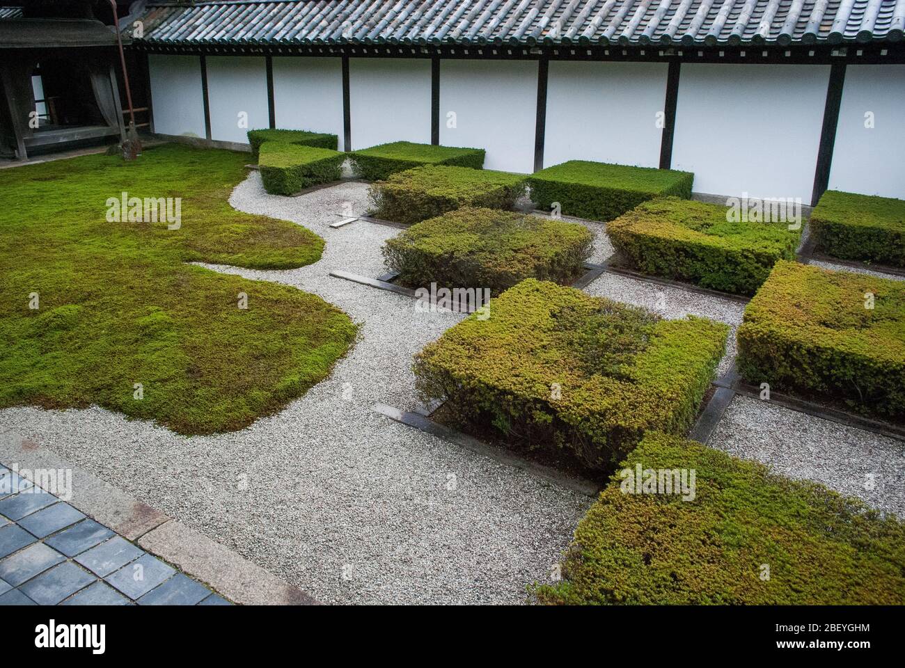 Buddhismo Buddista Giardino Zen Tempio Tōfuku-ji del XV secolo, 15-Chōme 778 Honmachi, Higashiyama-ku, Kyōto, Prefettura di Kyoto Foto Stock