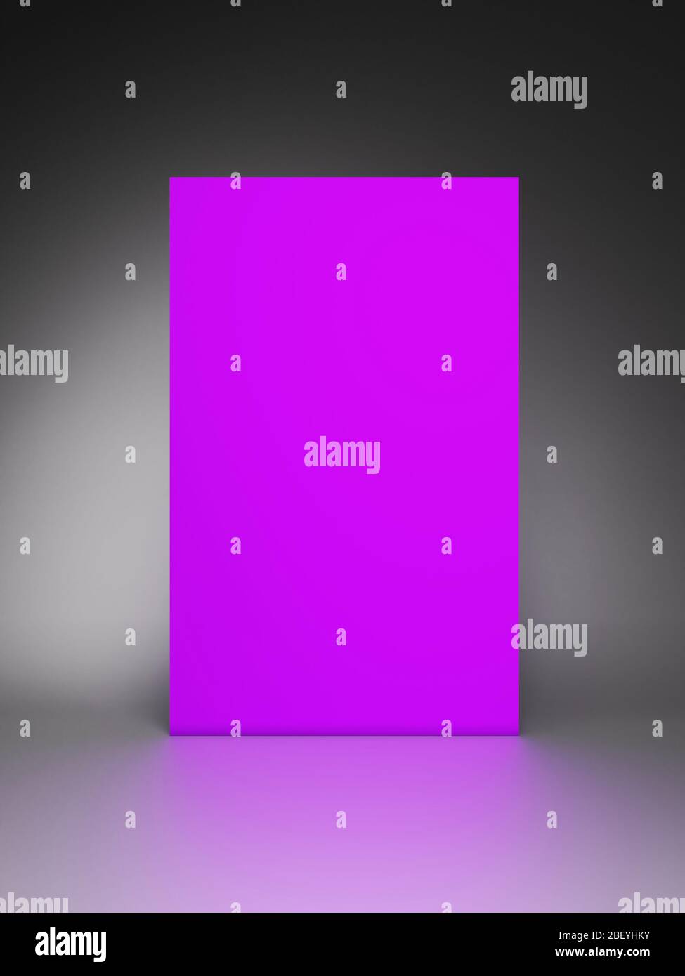 Scena astratta e minimale con podio e sfondo astratto. Forma geometrica. Scena colori pastello viola. Foto Stock