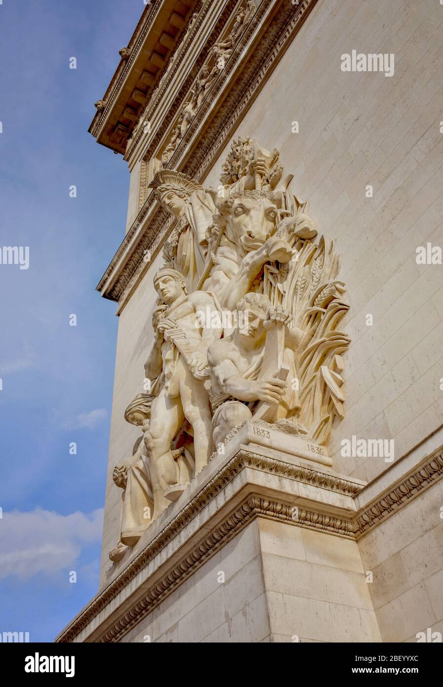 Splendidi edifici architettonici a Parigi, Francia Foto Stock