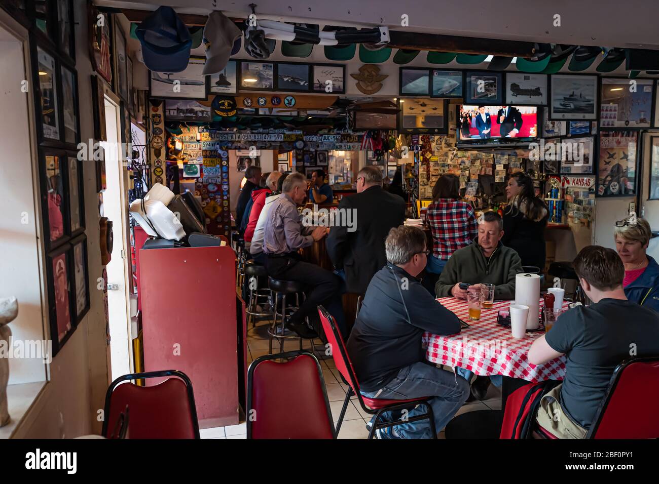 Kansas City bar a San Diego, set cinematografico del cult Top Gun Foto  stock - Alamy