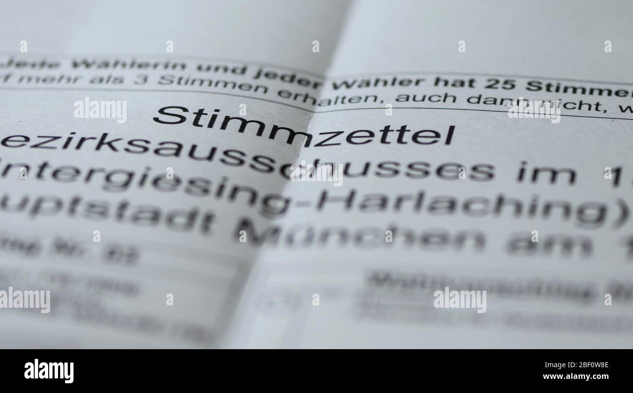 Elezioni, elezioni, elezioni comunali, Monaco, Baviera, Germania Foto Stock