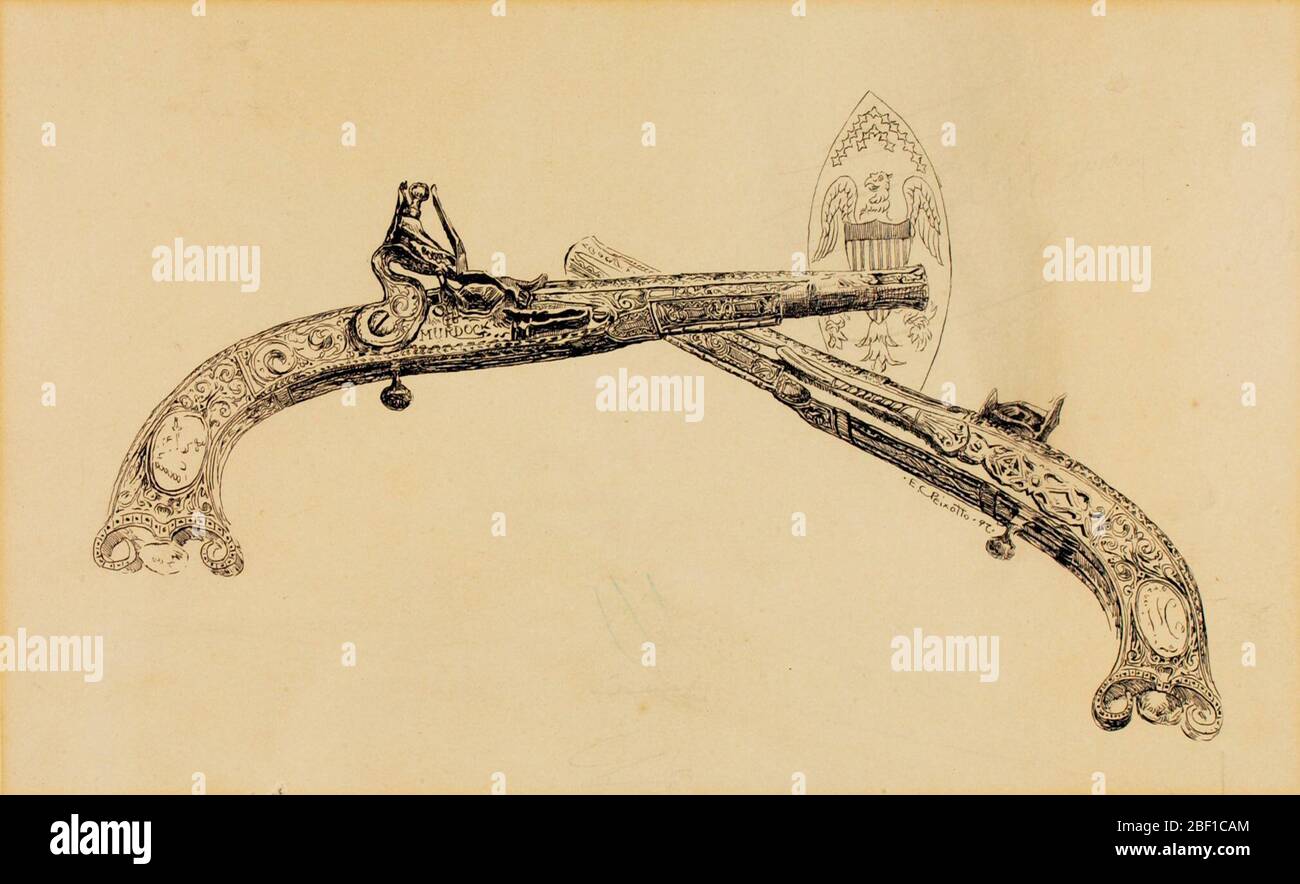 LexingtonMajor Pistole Pitcarins. Foto Stock