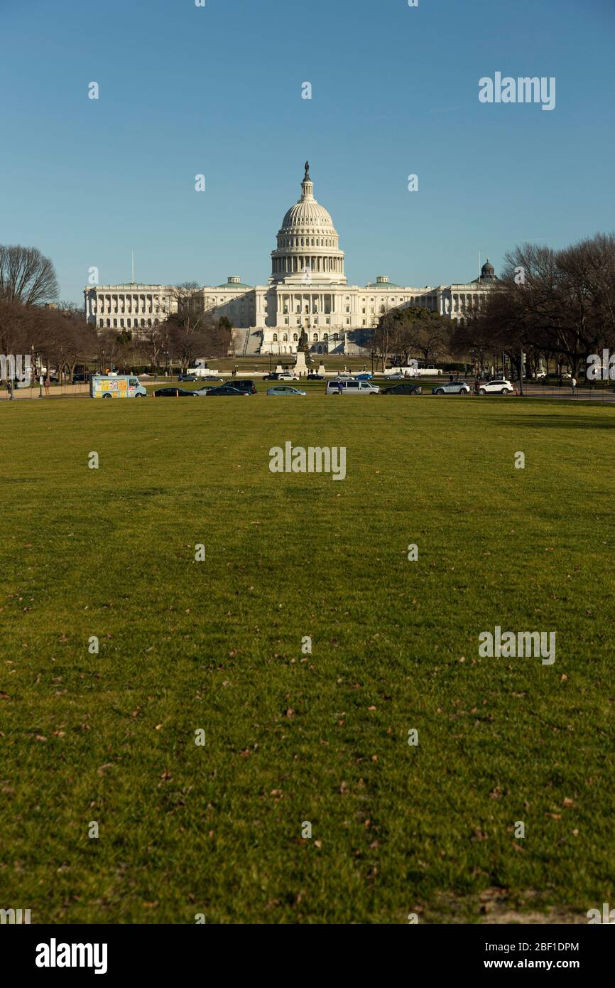 Campidoglio degli Stati Uniti nel pomeriggio a Washington DC, USA. Foto Stock