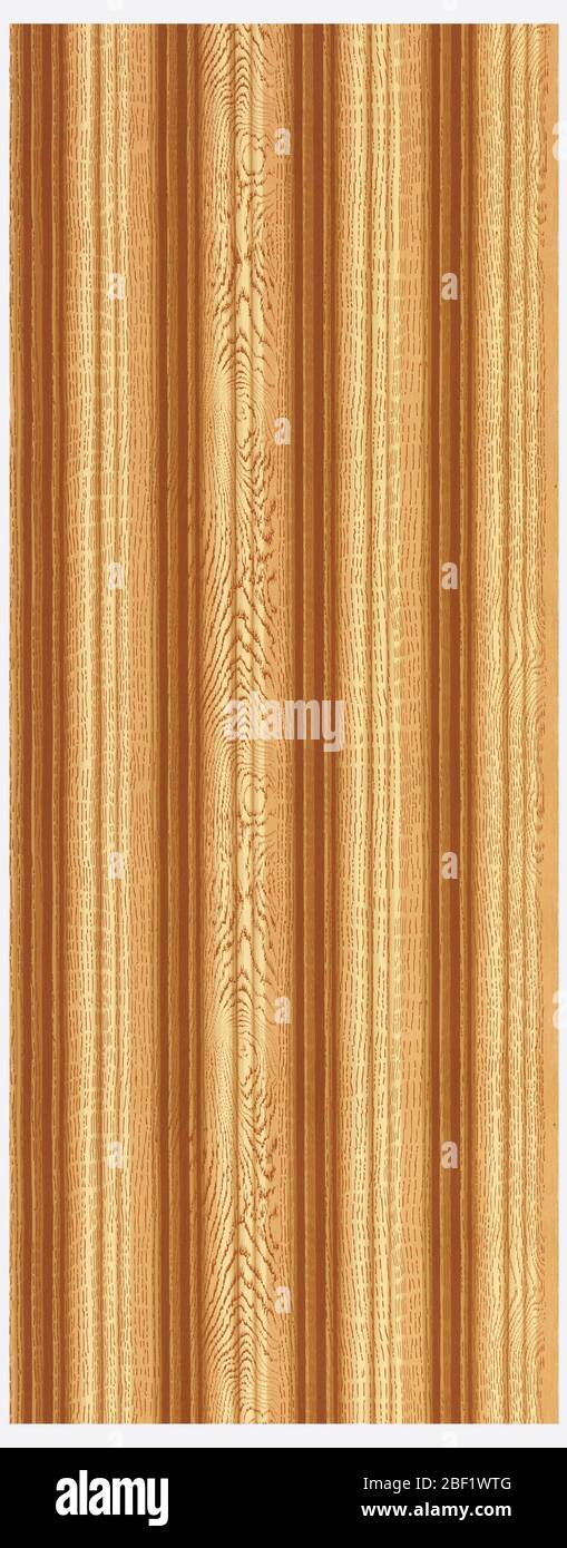Parete laterale. Disegno in legno, con strisce scure e chiare che corrono verticalmente. Foto Stock
