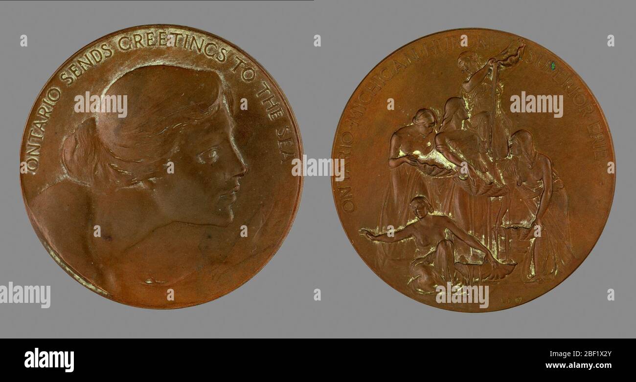 Ontario invia saluti al mare. Foto Stock