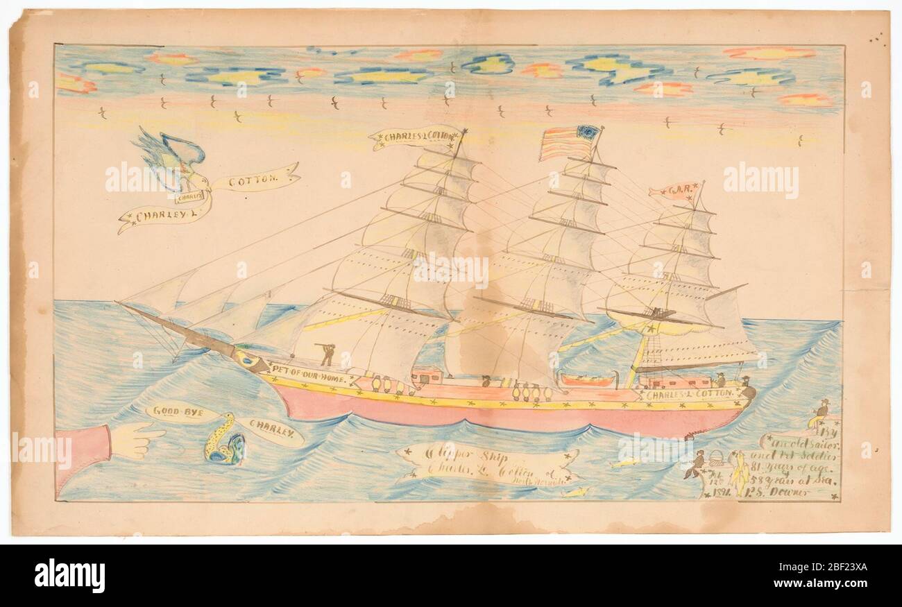 ClipperShip Charles L Cotton di Norwich settentrionale. Foto Stock