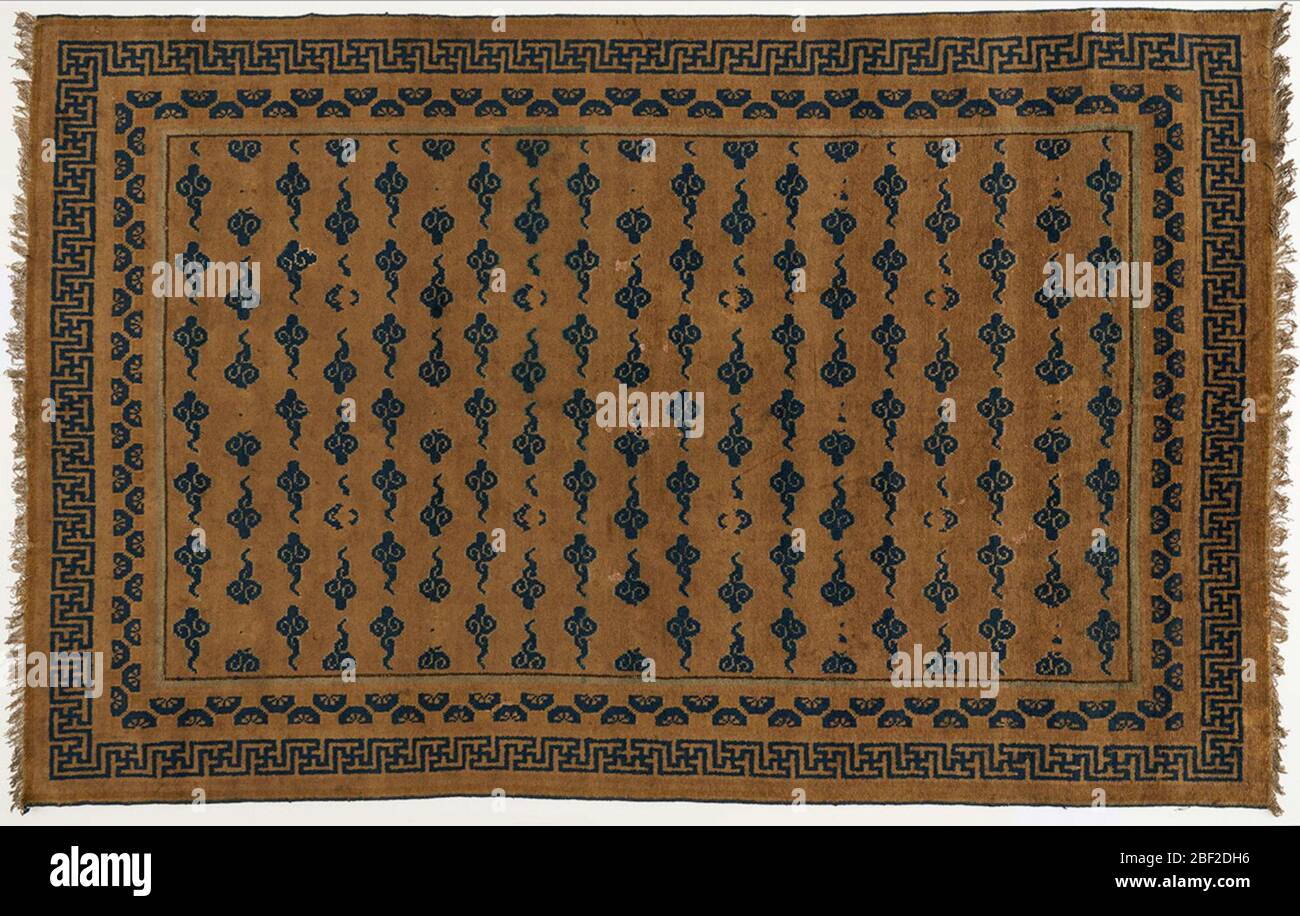 Tappeto. Dikran Garabed Kelekian (1868 - 1951) Charles Lang Freer (1854-1919) a 1916Dikran G. Kelekian (1868-1951), il Cairo, Egitto, Parigi, Francia, e New York a 1916 [1] dal 1916 al 19191919Charles Lang Freer (1854-1919), acquistato da Dikran G. Foto Stock