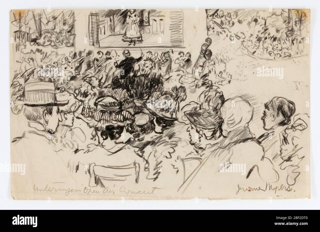 Concerto all'aperto di Untermyer. Foto Stock