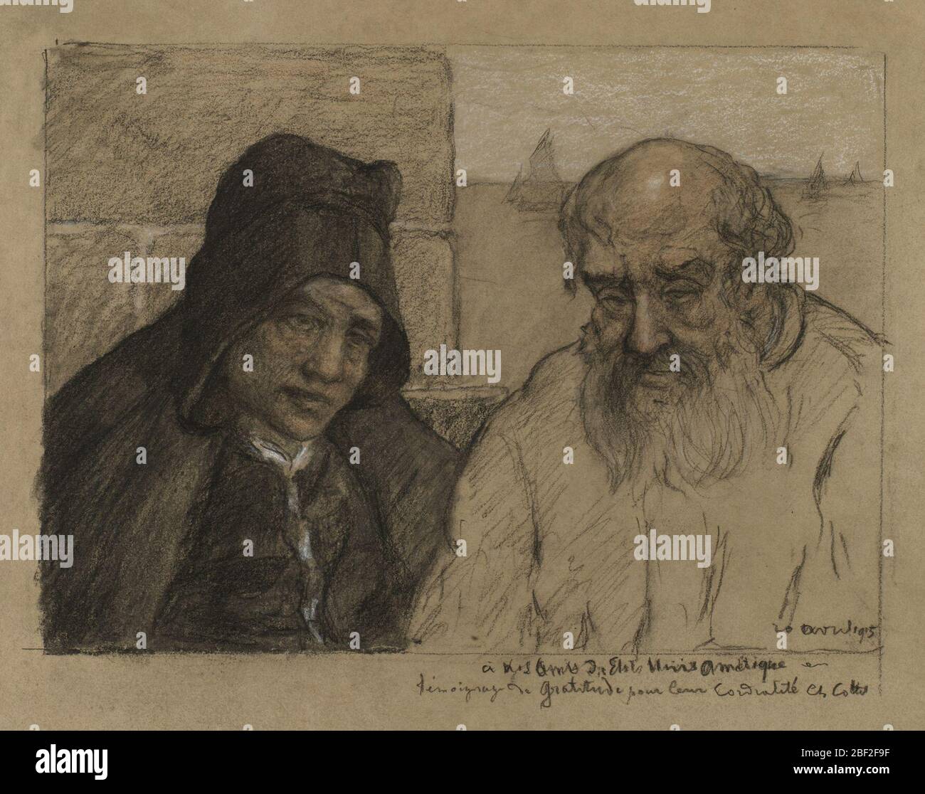 Contadini francesi. Foto Stock