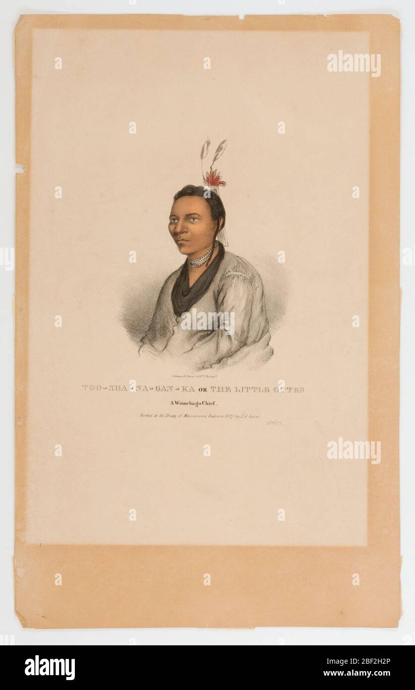 Little Otter un capo di Winnebago. Foto Stock