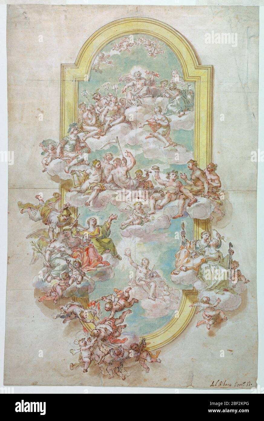 Soffitto con Giove Jun. Foto Stock